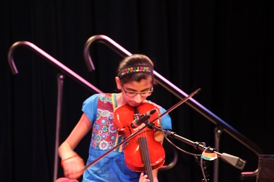 Sachi on the violin