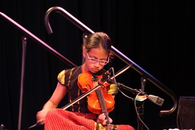 Sanjana on the violin