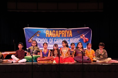 Our intermediate students sing Adharam Madhuram